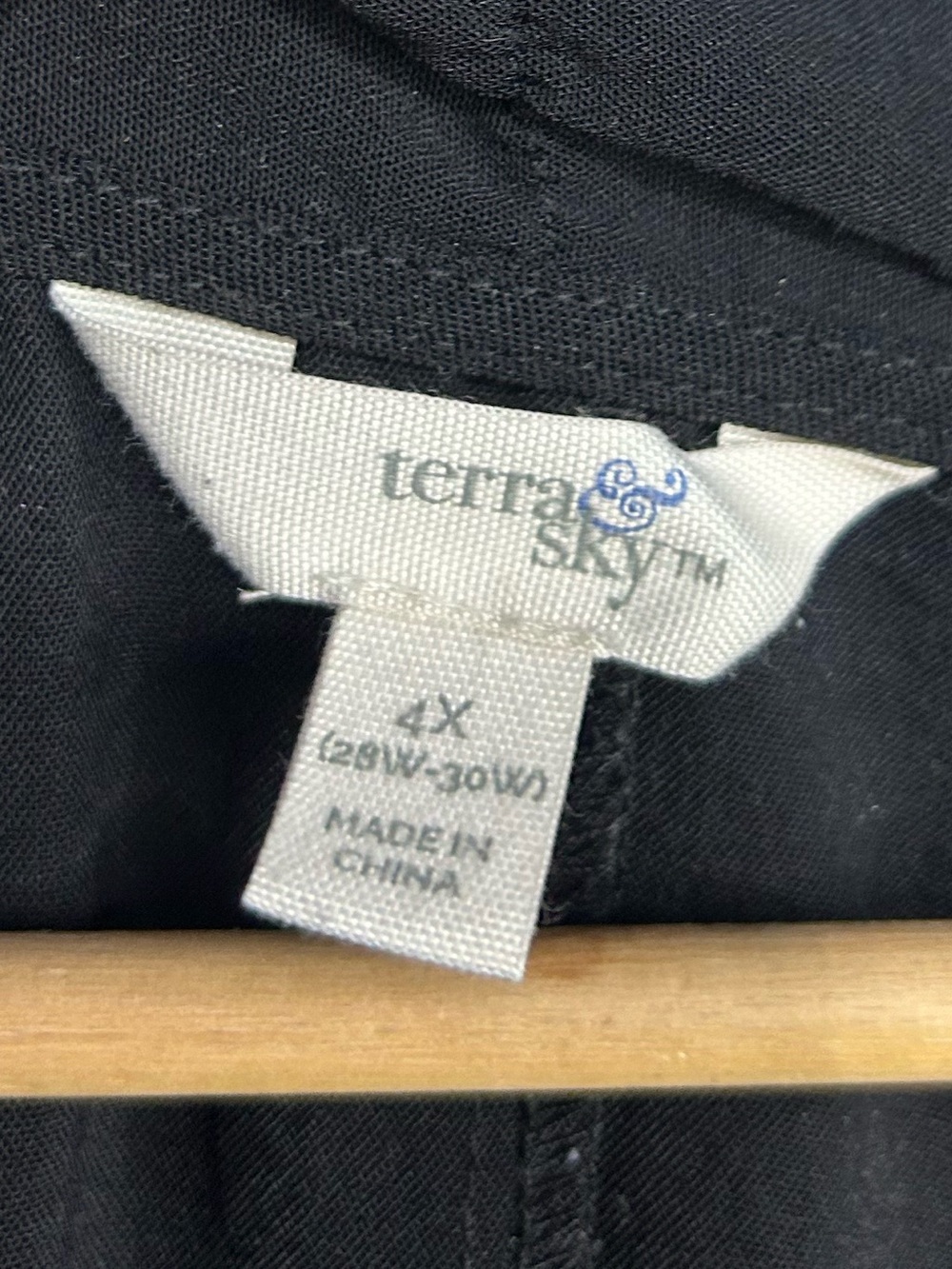 5 for $25🔥Terra & Sky Black Tunic Shirt 4XL (28W-30W) - Picture 3 of 7